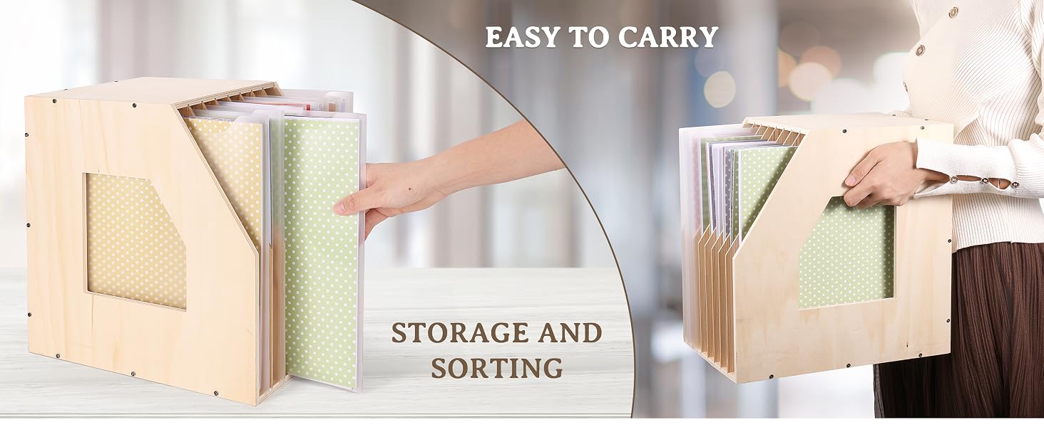 12x12 Paper Storage Organizer