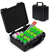 YOUSHARES 10ml Peptide Case for Fridge 18-Slot, Peptide Storage Case for Bac Water & GLP-1 with R...