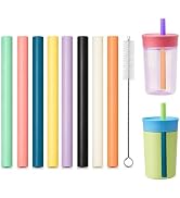 Dakoufish Replacement Straws For Owala 12oz &15oz Tumbler Cup 12oz & 15oz,Reusable Plastic Straws...