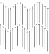 Cocktail Picks Stick, 40Pcs Cocktail Toothpicks, Stainless Steel Reusable Martini Olive Picks for...