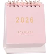 Mini Desk Calendar 2025-2026 - Runs From July 2025 until Dec 2026 Monthy Small Desktop Calendar 2...