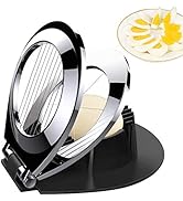Egg Slicer, BIBURY Egg Slicer for Hard Boiled Eggs, Egg Cutter Heavy Duty for Strawberry Fruit Ga...