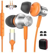 USB C Earbuds Wired for iPhone 17 16 Pro Max Samsung S25 S24 FE Ultra S23 Headphones Wired,Type C...