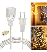 Zlierop Clear Extension Cord 15 Ft, UL-Certified Clear Extension Cord Indoor Thin, Male to Female...