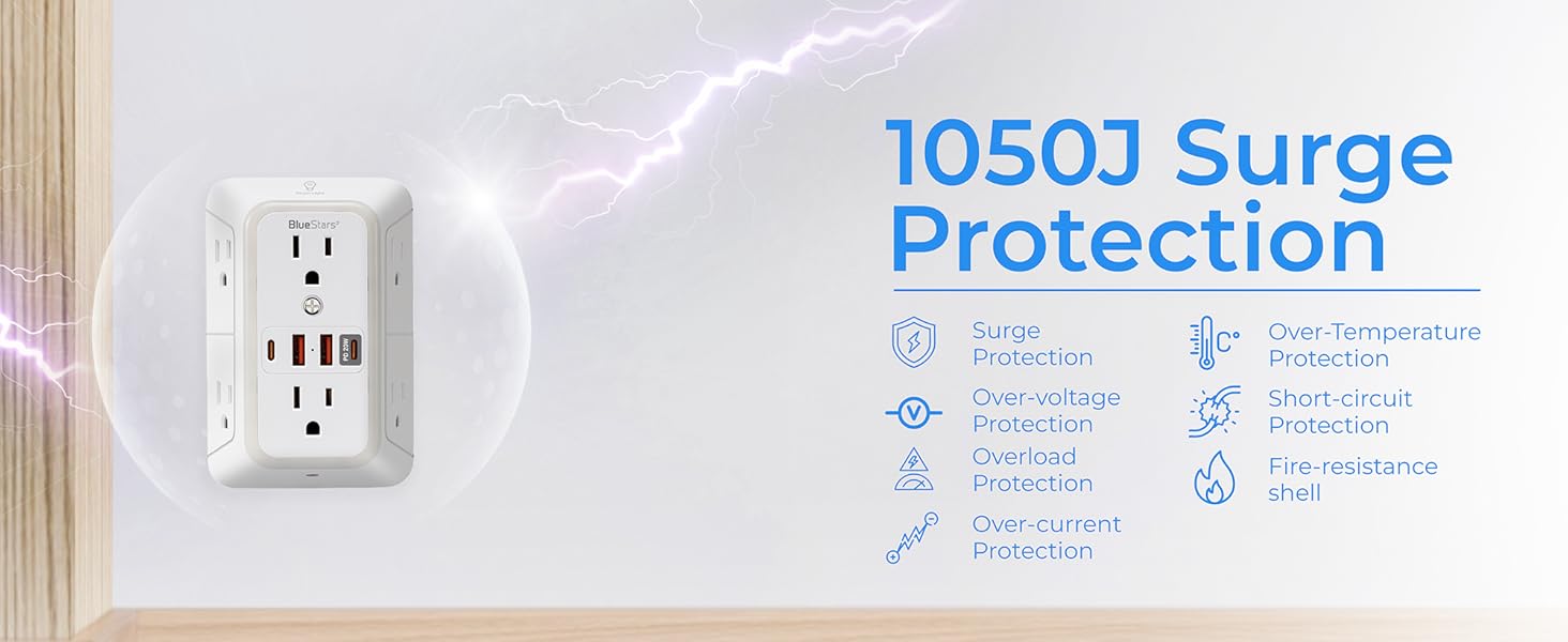 extender plug adapter home organization wall charger electric outlet extender