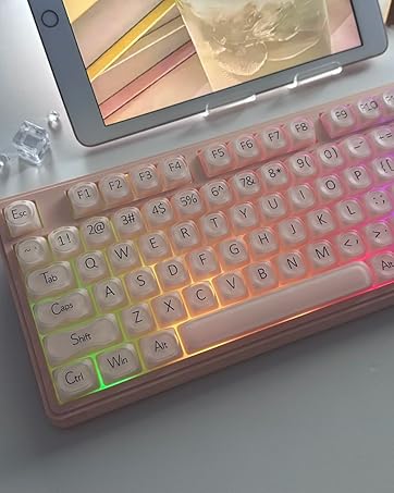 cute pink keyboard keyboard pink pink keyboard gaming keyboard pink