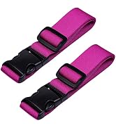 Wisdompro 2 Pcs Add a Bag Luggage Strap, Heavy Duty Adjustable Suitcase Belt Travel Attachment Tr...