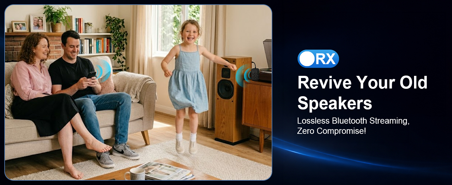 Bluetooth 6.0 Audio Transmitter Receiver