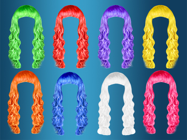 Party Wigs and Sunglass Set
