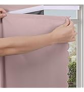 Blackout Curtains Stick On Self Adhesive Black out Thermal Insulation Polyester No Drill Temporar...