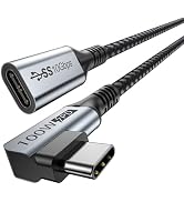 USB C Extension Cable, USB Type C Right Angle Extender Cord 6 Feet USB 3.1(10Gbps) Male to Female...