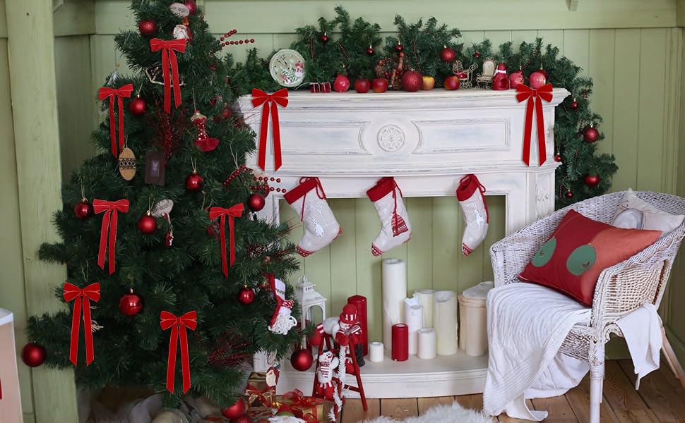 velvet bows for christmas tree