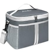 Aotto Insulated Lunch Bag - Large Thermal Tote for Women & Men, Reusable Cooler with Front Pocket...
