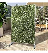 PATIO Moving Portable Boxwood Panels Hedge Screen Backdrops Stand Artificial Plant Grass Wall Spa...