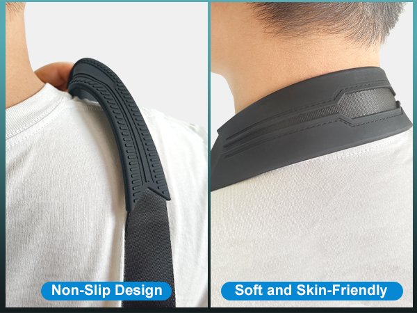 Non-slip soft shoulder strap