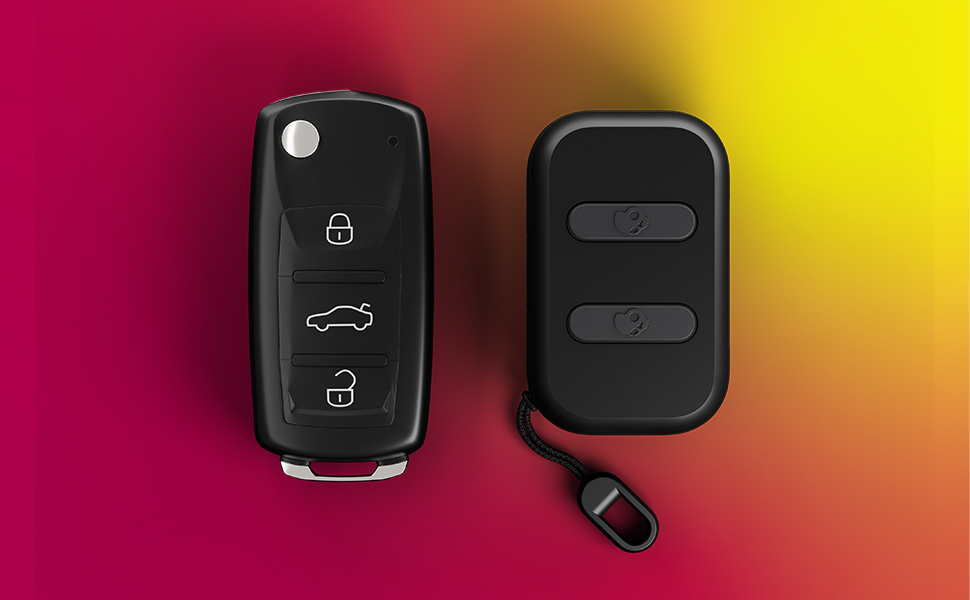 Dime Charge Case to Key Fob Size Comparison
