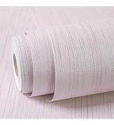 Yancorp 23.6"x118.1" Grasscloth Pink Textured Peel and Stick Wallpaper (19.37 Sq Ft) Silk Self Ad...