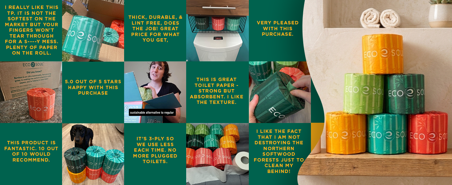 Septic Safe Organic Bath Tissues Sustainable Toilet Paper - FSC Certified