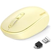 TECKNET Wireless Mouse,Bluetooth Mouse (BT5.3/5.0 & 2.4G) with USB Receiver Silent Optical Comput...