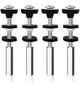 Universal Toilet Tank to Bowl Bolts Kit, Heavy Duty Toilet Bolts, Waterproof Stainless and Rubber...
