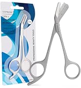 Eyebrow Trimming Scissors with Comb, Gifts For Men Women Stocking Stuffers, Stainless Steel