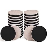 24PCS Felt Furniture Sliders for Hardwood Floors 2.5 Inch Reusable Furniture Moving Pads, Heavy D...