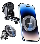 PTz Words for MagSafe Windshield Mount - Magnetic Phone Holder for Car, Suction Cup, High Heat Re...
