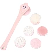 Electric Body Brush for Shower, Rotating Back Scrubber, Waterproof Rechargeable, Deep Cleansing