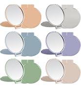 Jetec 12 Pieces Compact Mirrors Bulk Gifts Mini Vintage Pocket Mirrors for Purse Small Portable F...