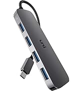 uni USB C to USB Hub Multiport Adapter, Aluminum 4 Ports USB C Splitter for Laptop, Slim Thunderb...
