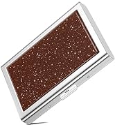 Piasoenc Glitter Metal Credit Card Holder, Small Credit Card Wallet RFID Blocking Slim Metal Hard...