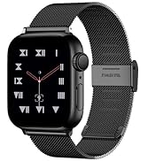 MAIRUI Stainless Steel Watch Band Compatible with Apple Watch Band Mesh Loop 38/40/41mm 42/44/45/...