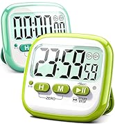 Antonki 2 Pack Classroom Timers for Kids Teachers, Magnetic Countdown Digital Kitchen Timer for C...