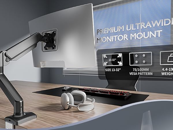 C-MOUNTS Single Monitor Desk Mount
