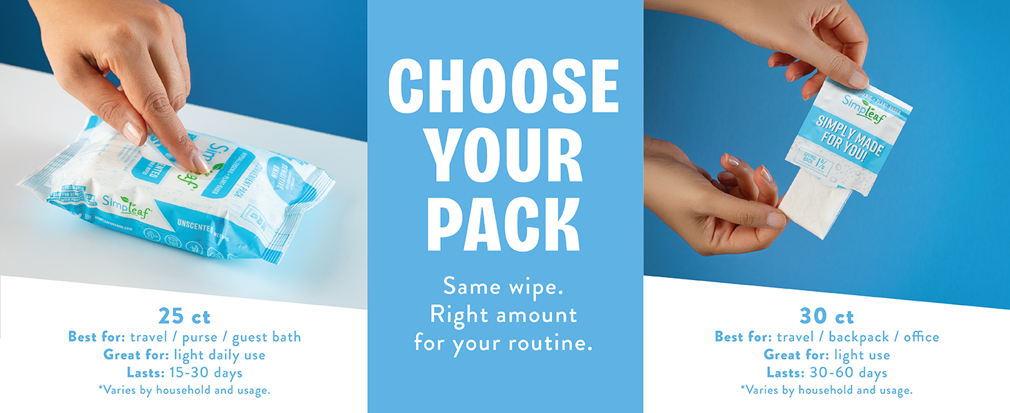 Unscented Choose your pack