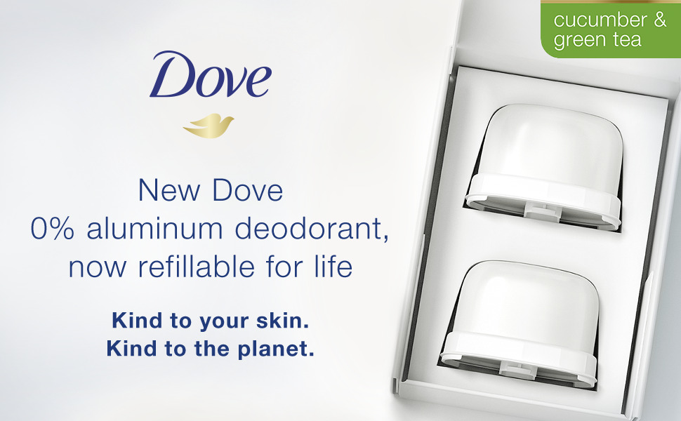 Dove Deodorant Refills Refill Kit 0 Aluminum Cucumber Green Tea Aluminum
