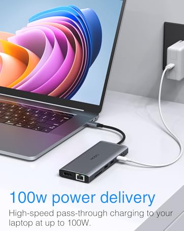 USB C Docking Station Dual Displayport Monitor for Dell/Lenovo/HP Laptop