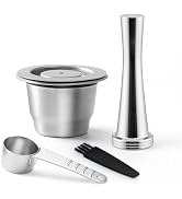 HAILASRE Reusable Coffee Capsule Compatible with Nes-presso OriginalLine Machine Stainless Steel ...