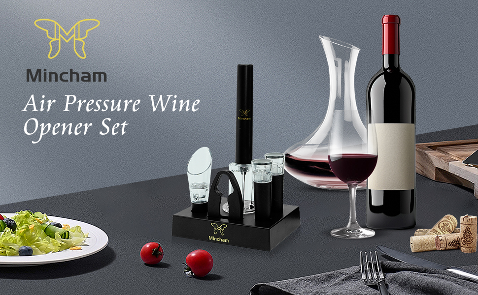 air pressure wine opener set