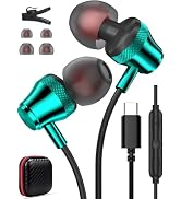 USB C Headphone for iPad A16 11 10,Type C Wired Earbuds for Samsung Galaxy A17 S25 FE S24 S23 S22...