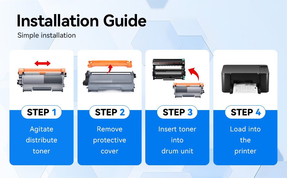 High quality toner provide you stable and reliable printing experience