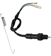 MOXRUQ Motorcycle Rear Brake Light Switch, 2-Wire Rear Brake Stop Light Switch, Compatible with K...