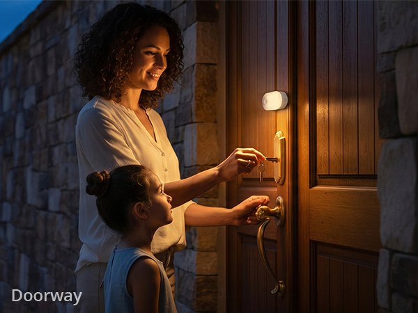 doorway night light for keyhole