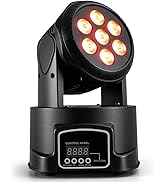 MINEJIE Moving Head Lights, LED Stage Light, Luces para DJ Professional 7X10W 5000LM RGBW 12 Colo...