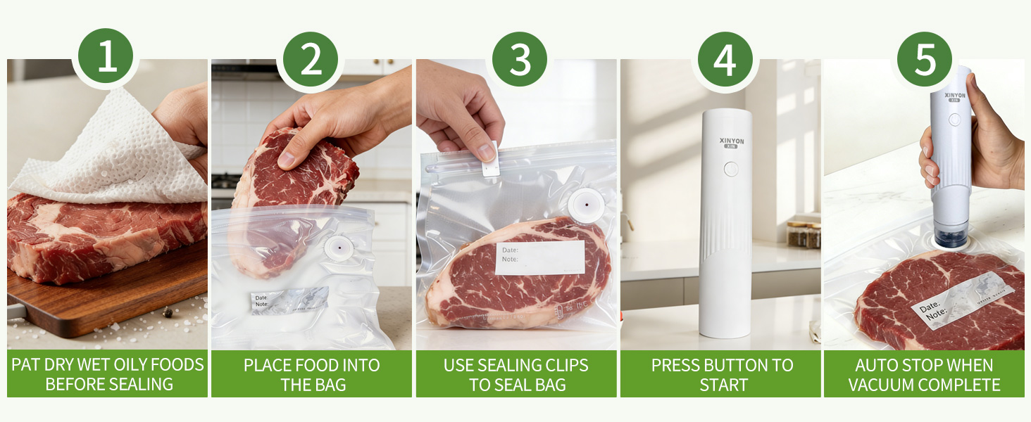 Compact Household Food Vacuum Sealer