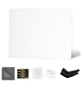350*250mm White Glass Mouse Pad