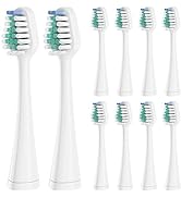 Toothbrush Heads for Waterpik Triple Sonic Tooth Brush, Complete Care 5.0/9.0, AquaSonic Duo and ...