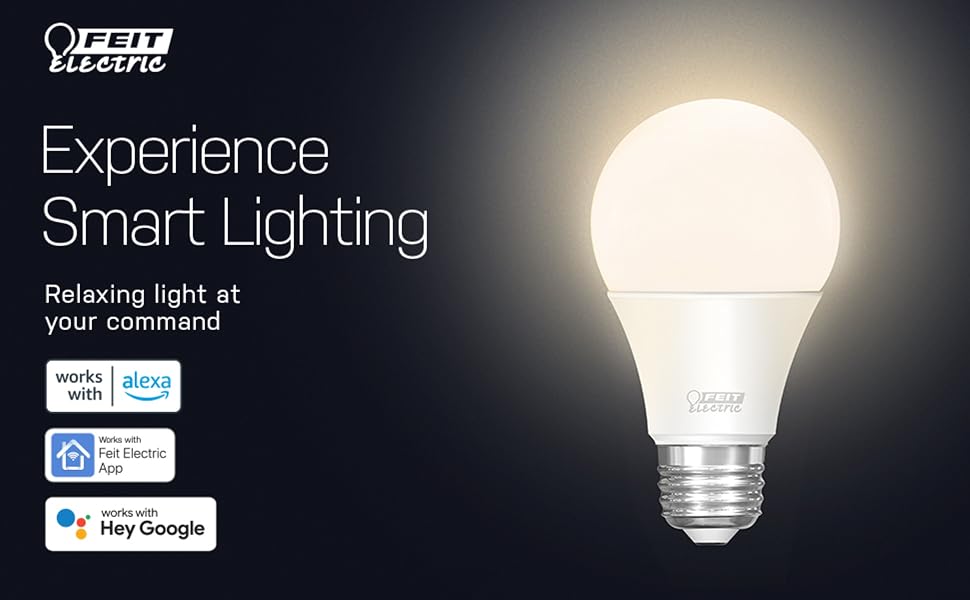 Feit Electric A19 Smart Bulb lets you light smarter with the latest in LED smart technology.