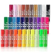 Tempera Paint Sticks, 32 Colors Solid Tempera Paint for Kids, Super Quick Drying, Works Great on ...
