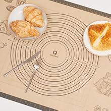 Non-slip Silicone Pastry Mat for Counter Table Placement